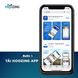 Bước 1 tải Hoozing App