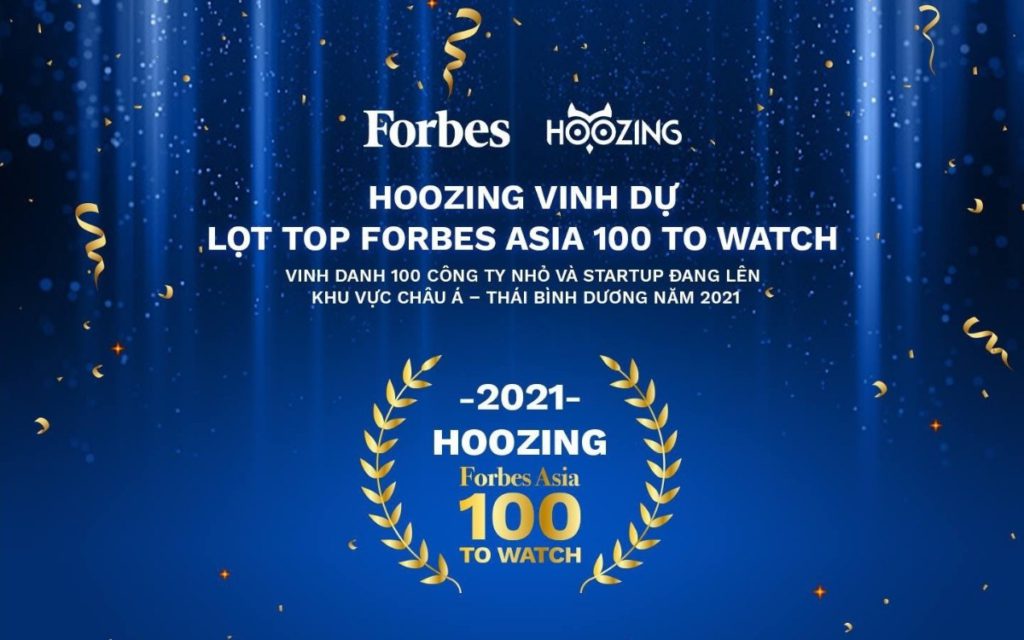 Hoozing tự hào lọt top Forbes Asia 100 To Watch